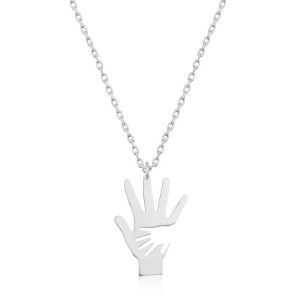 Gümüş Bayan El Kolye - Görsel 1