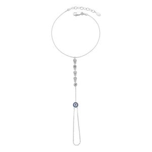 Gümüş Nazarlı Su Yolu Şahmeran Bileklik - Görsel 1