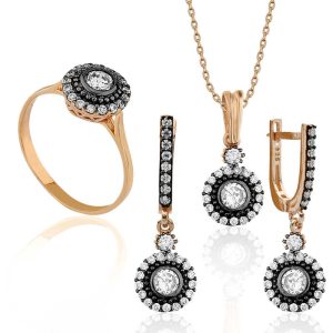 Gümüş Elmas Montürlü Bayan Set - Görsel 1